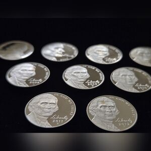 2004-2012 S Gem Proof Nickels (Set Of 9) BU